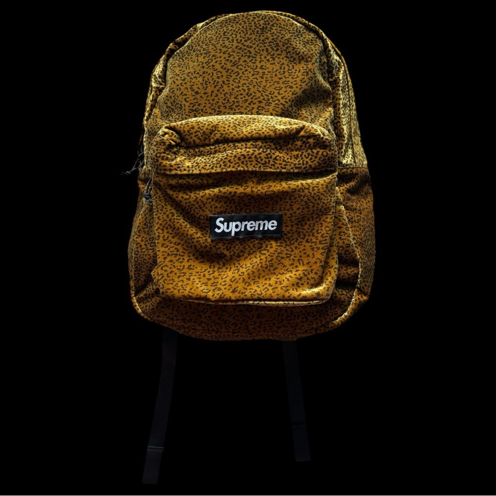 Supreme Cheetah Pattern Backpack
